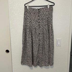 Floral H & M midi skirt